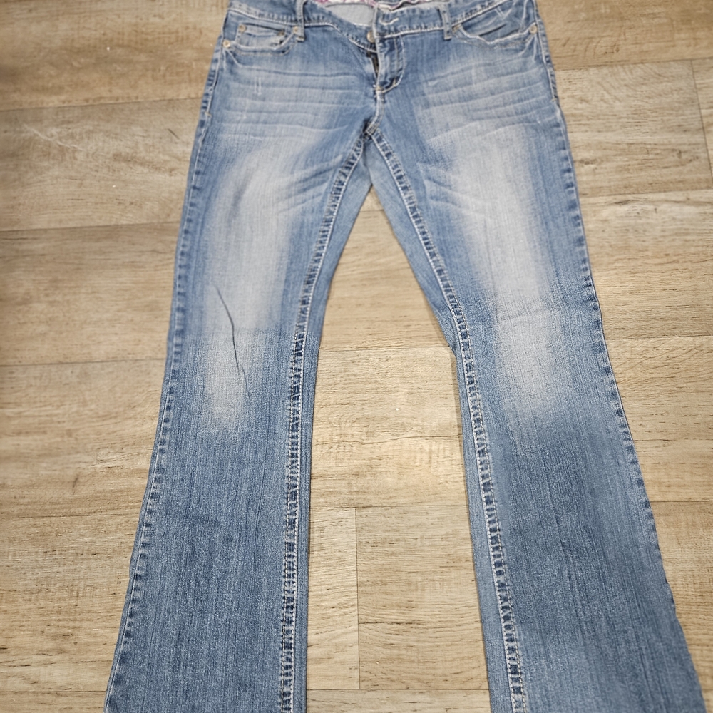 Maurices Light Blue Flared Jeans